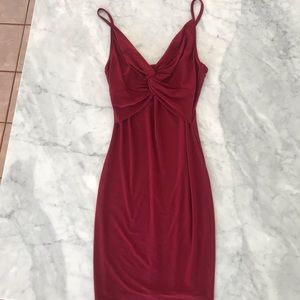 Windsor Maroon Bodycon Dress